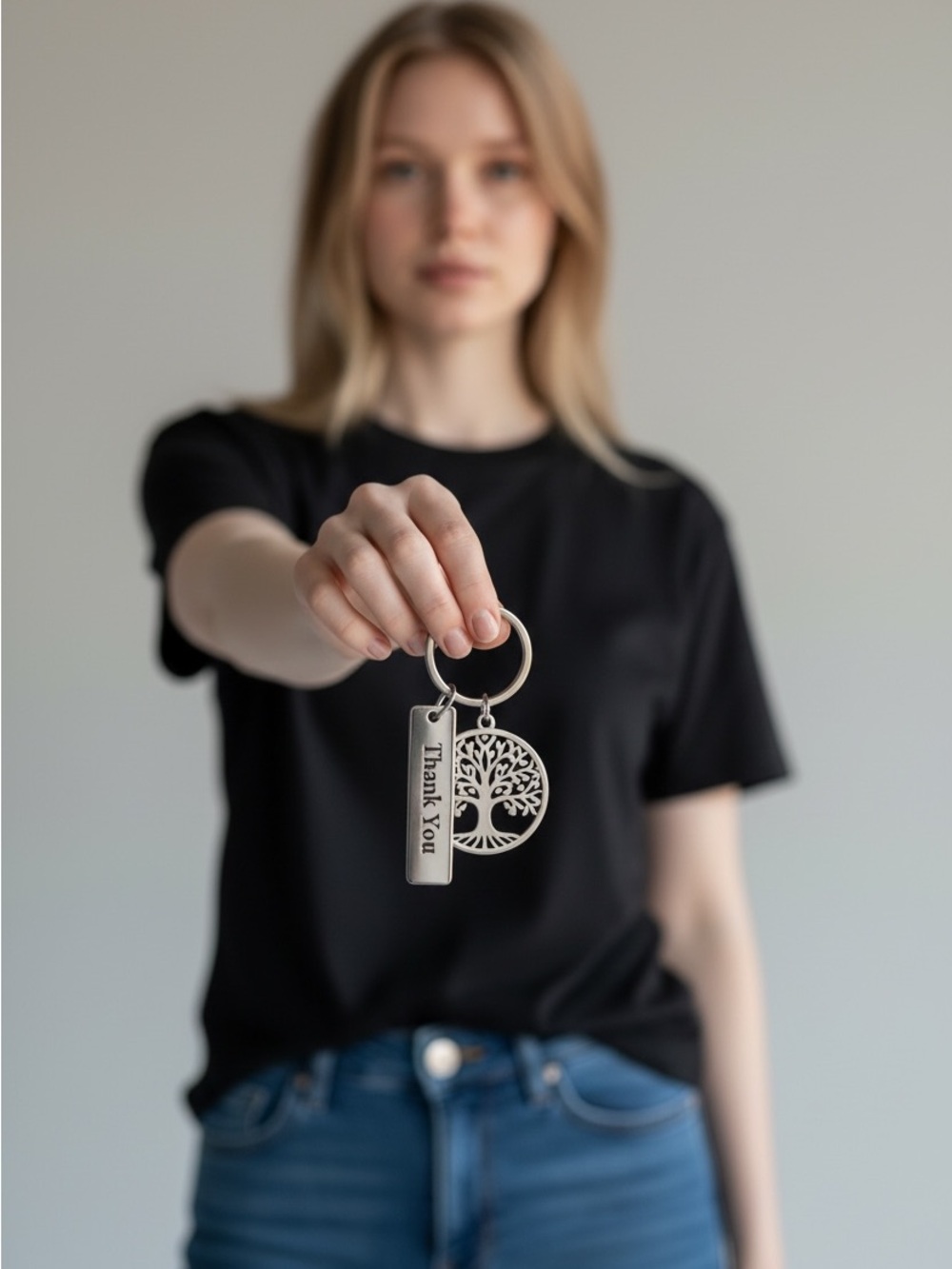 9/30 Silver Tree Of Life Keychain